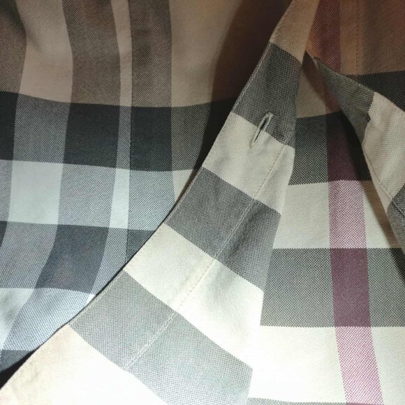 Burberry House Check 3/4 Sleeve Button-up Shirt - Picture 6 of 12